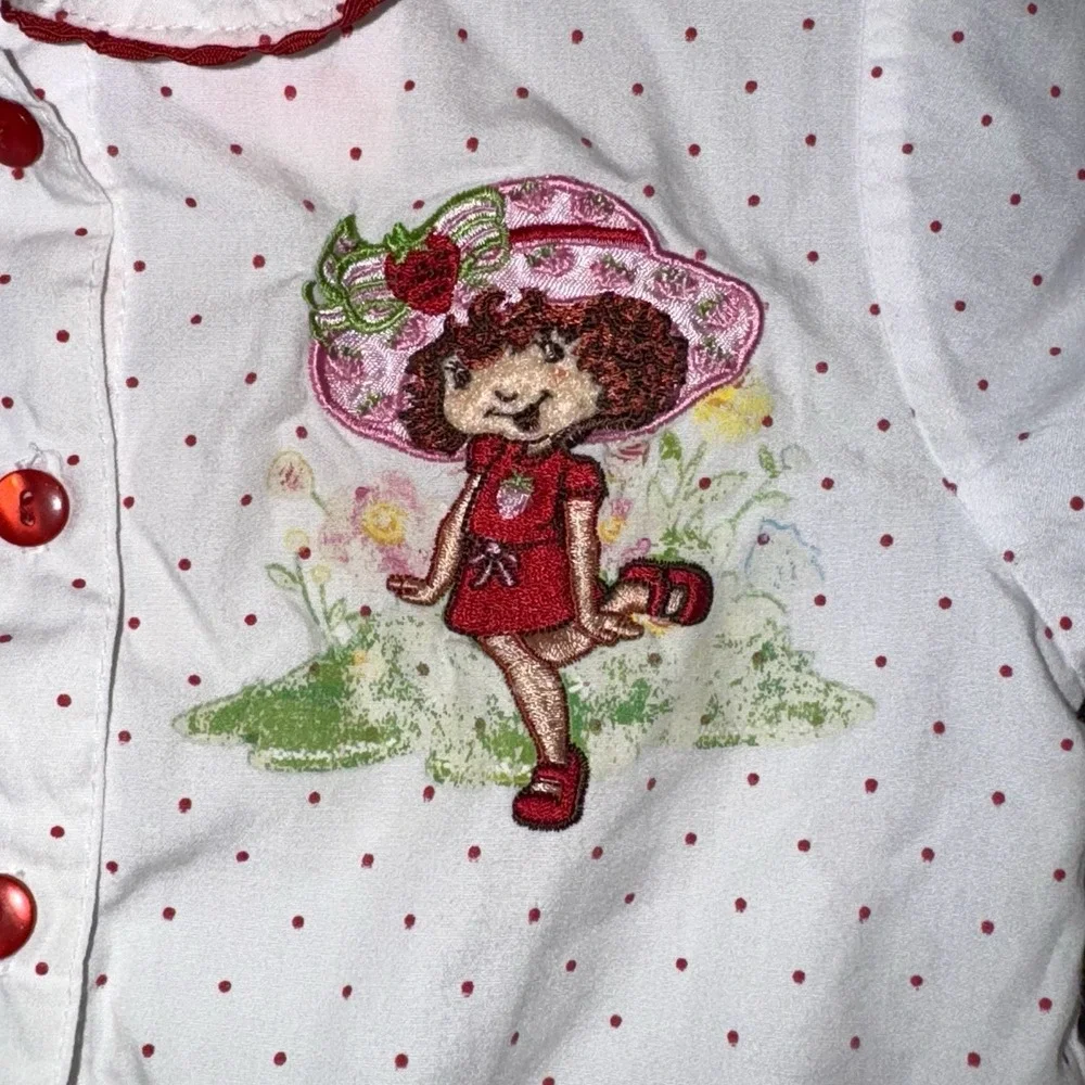 Vintage Y2K Strawberry Shortcake Set 24M Pants & Shirt Toddler Outfit